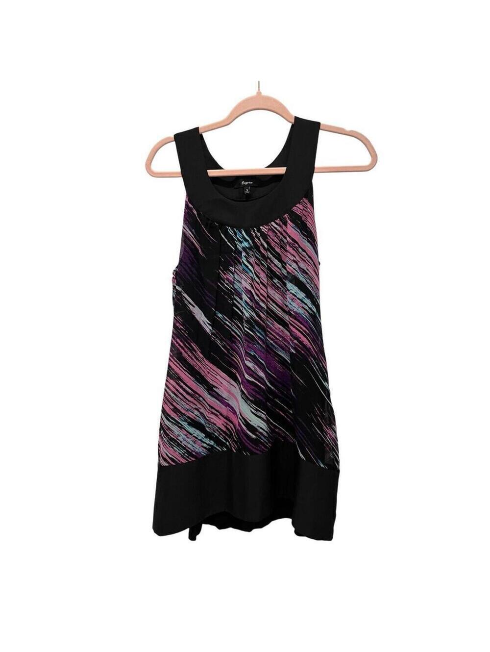 Express black printed dress, women’s size S
